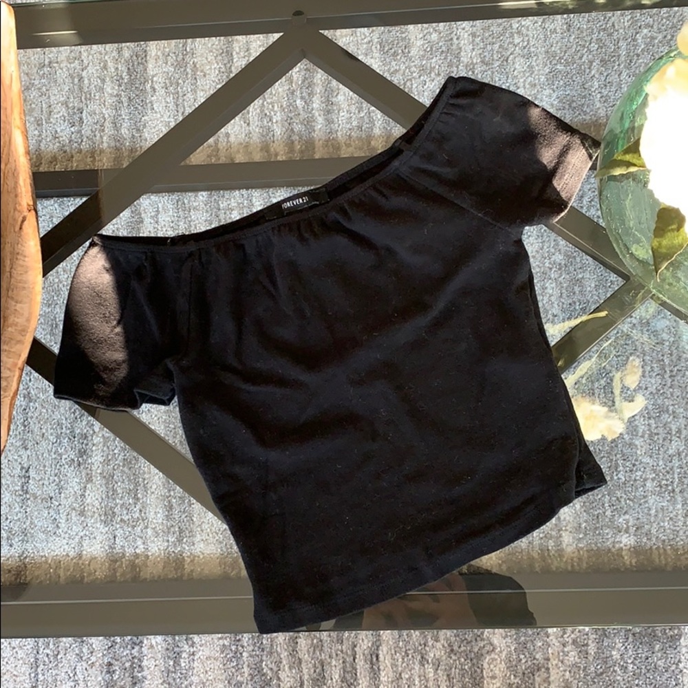 Short Sleeve Off the Shoulder Top